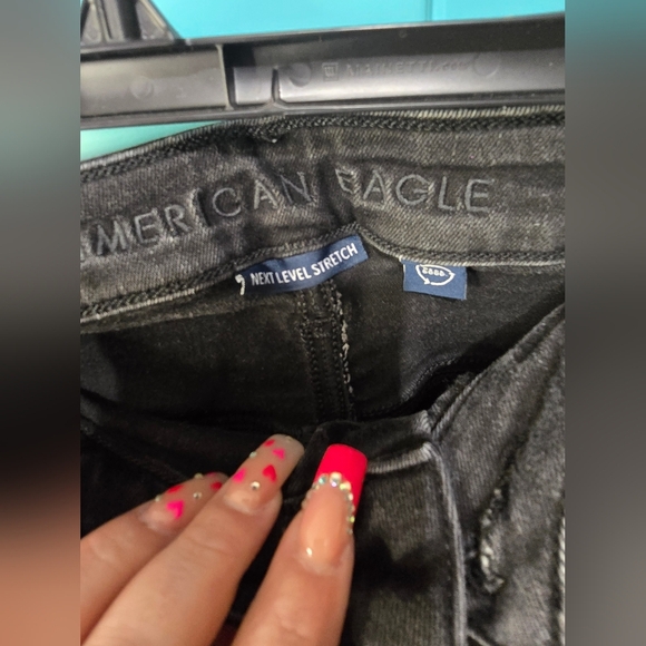 🍂🍁American eagle high rise jeggings distressed 18s - Picture 3 of 6